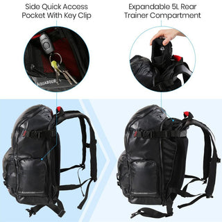 Aquabourne Midnight Waterproof Cycling Backpack - Cabin Max