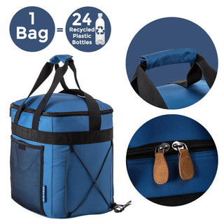 IceMax 'Leave Only Footprints' Recycled ♻️ Picnic Cool Bag - Cabin Max