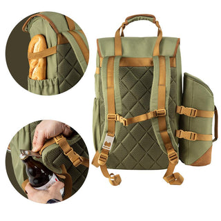 IceMax Leave Only Footprints Recycled ♻️ Picnic Cooler Backpack - Cabin Max