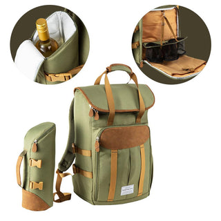 IceMax Leave Only Footprints Recycled ♻️ Picnic Cooler Backpack - Cabin Max