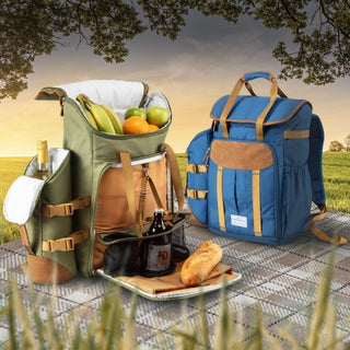 IceMax Leave Only Footprints Recycled ♻️ Picnic Cooler Backpack - Cabin Max